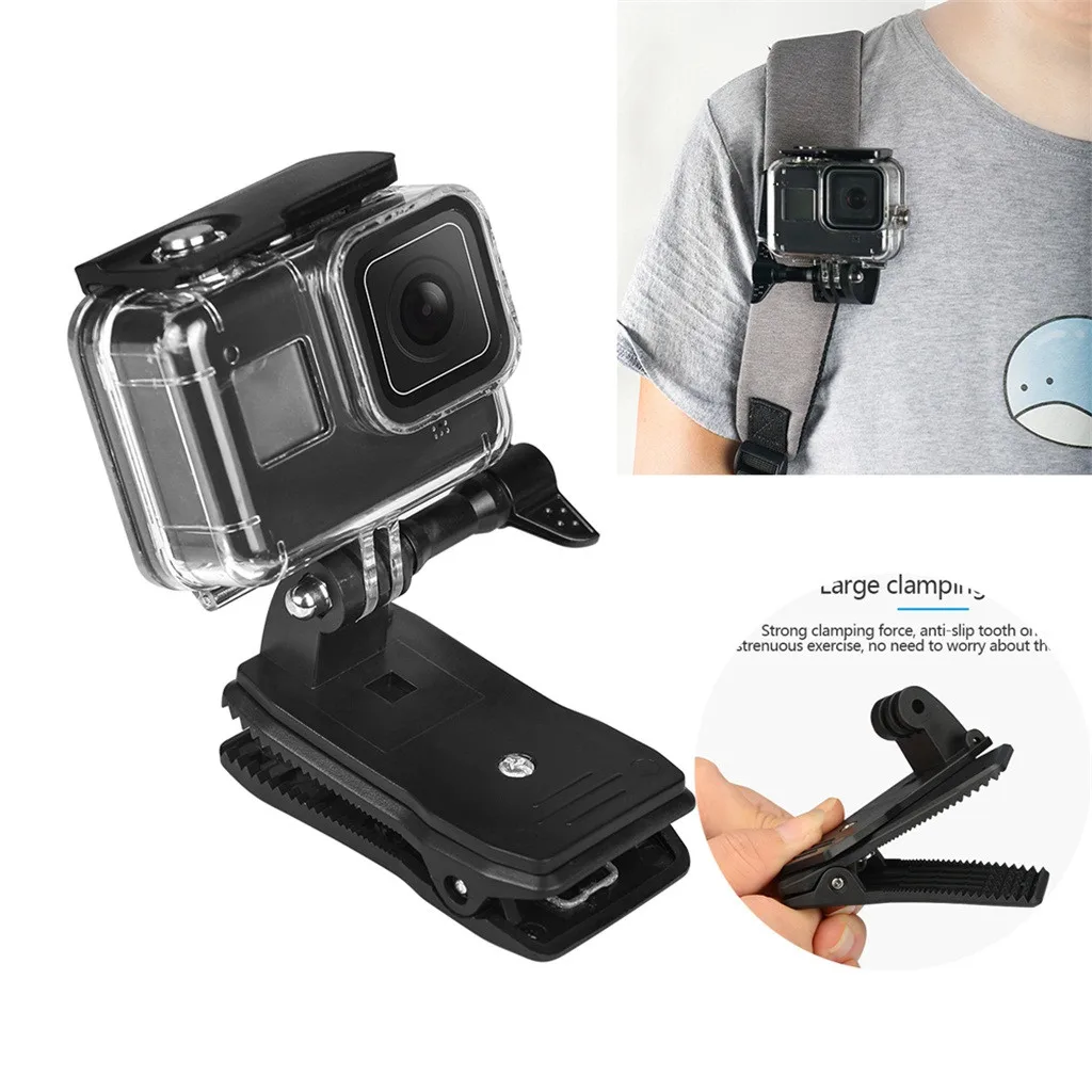 Для Go-pro 8 Черный Защитный корпус Спортивная камера водонепроницаемый чехол-клипса для Go-pro 8 черный ручной рюкзак 1028#2