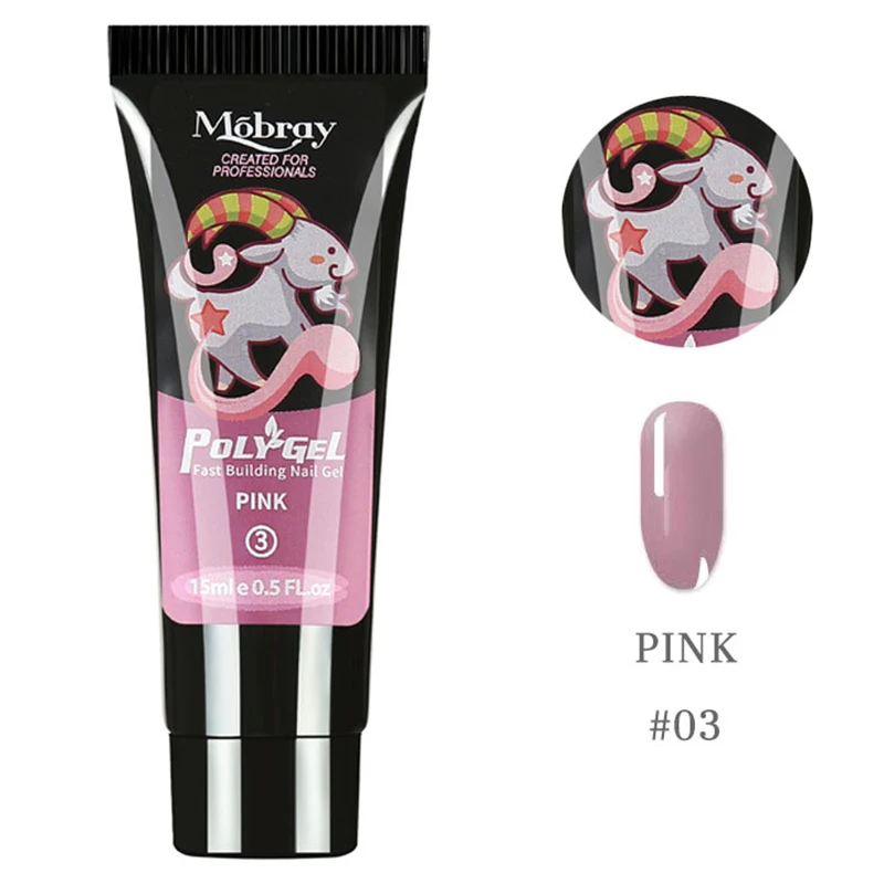 AS PIC 15ml Extend UV Nail Gel Extension Builder Led Gel Nail Art Gel Lacquer Jelly Acrylic Builder UV Nail Poly Gel 12 Colors - Цвет: AS PIC