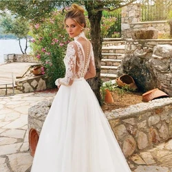 Elegant Simple Floor Length Lace Beached Evening Dress A-line Backless Chiffon Party Dress Pure White Homecoming Gown