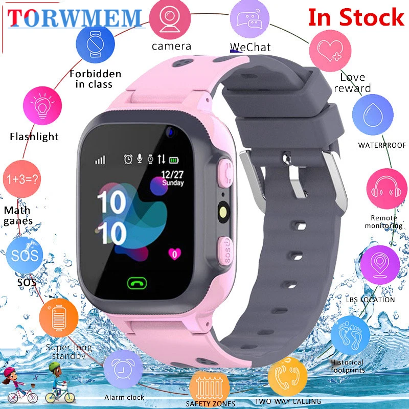 Детские Смарт часы Q15 водонепроницаемые детские с функцией SOS защитой от потери 2G