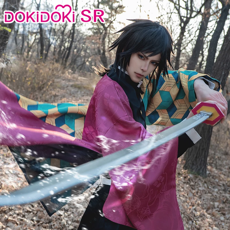 DokiDoki-SR аниме Demon Slayer: Kimetsu no Yaiba Косплей Tomioka Giyuu косплей мужской костюм Kimetsu no Yaiba Tomioka Giyuu