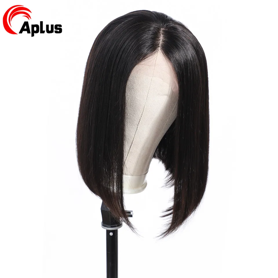  13x4 Lace Frontal Wig Pre Plucked With Baby Hair Straight Lace Front Human Hair Wigs For Women Remy