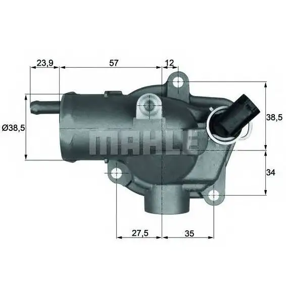 Термостат MB Sprinter/Vito 2.1CDI-2.7CDI OM611/OM612 99 MAHLE KN