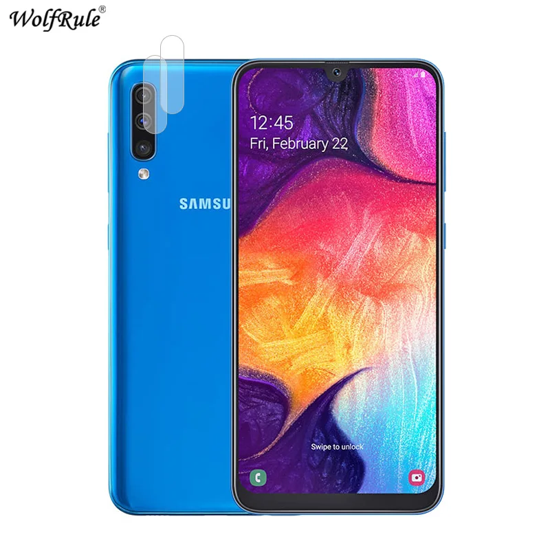 2Pcs Per Samsung Galaxy A50 Macchina Fotografica Della Protezione Flessibile In Fibra Di Vetro Per Samsung Galaxy A50 Camera Lens Protector Pellicola 