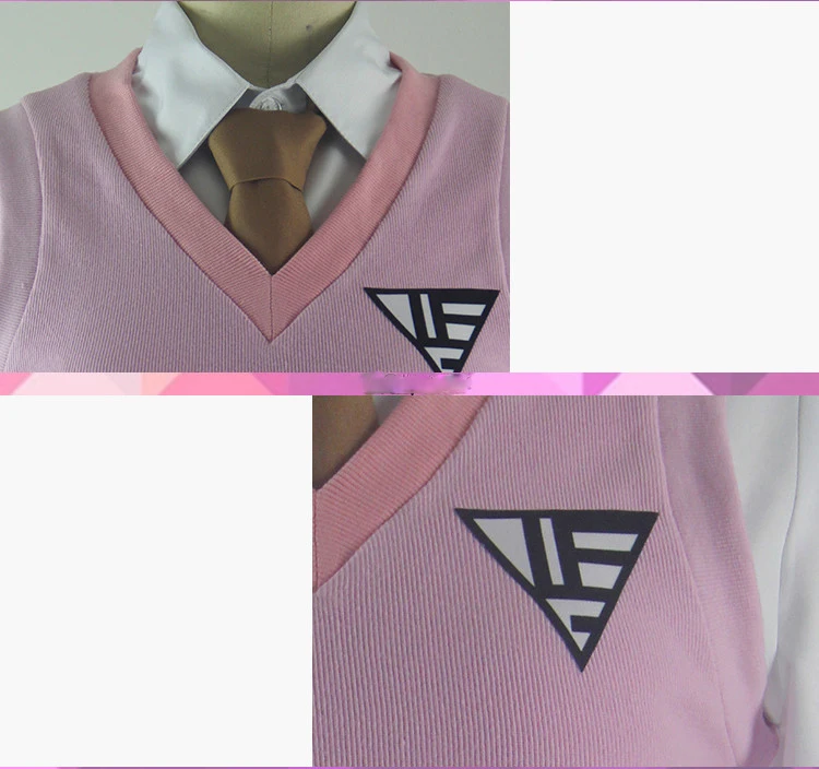 Danganronpa V3: Killing Harmony Akamatsu Kaede рубашка свитер юбка наряд игры Косплей костюмы JK школьная форма