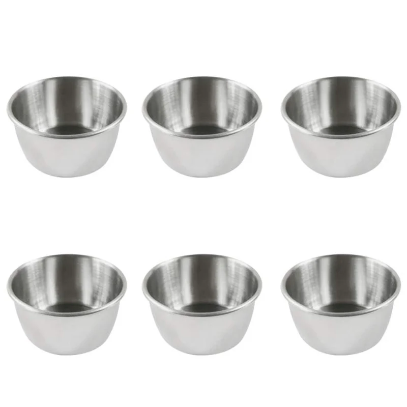 ELEG-12Pcs контейнер из нержавеющей стали контейнеры для хранения продуктов питания для контроля порций соусы специи жидкости провалы