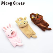 3 pçs/lote Rabbite Bonito de Pelúcia Urso de Brinquedo Do Gato Brinquedo de Estimação Com Sinos Squeaking Brinquedos Animais Gato Hortelã(China)