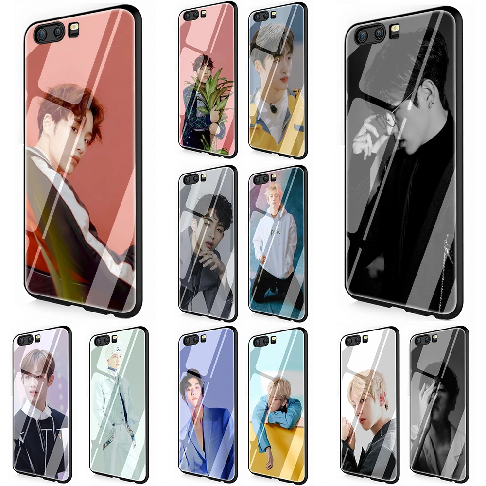 

EWAU Korean handsome boy NCT Glass Phone Cover Case for Huawei P20 30 P Smart Mate20 pro Lite Honor9 10 Lite