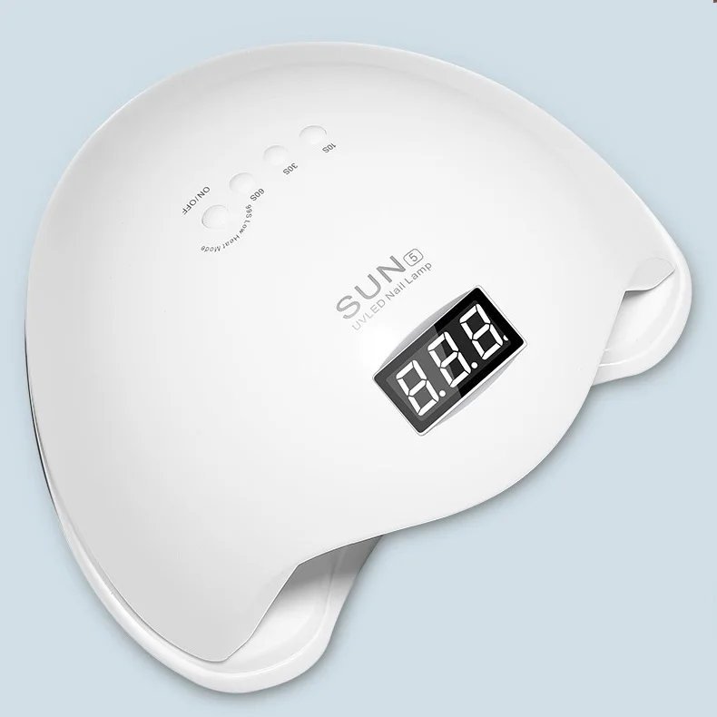SUN UV SUN5 Plus/SUN 5 48 Вт двойная УФ светодиодная лампа с двумя руками Сушилка для ногтей для всех типов гель 24 светодиода УФ лампа для ногтей Таймер ЖК-дисплей