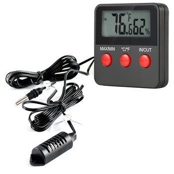 

Digital Temperature And Humidity Meter Incubator Pet Dog Tortoise Hatching Eggs Sensor Digital LCD Display