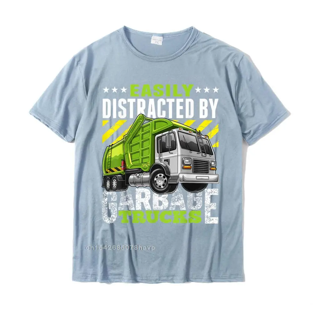  Man T Shirt Simple Style Funny Tops T Shirt Pure Cotton O Neck Short Sleeve Crazy Tees ostern Day Drop Shipping Easily Distracted by Garbage Trucks Funny Gift for Boys T-Shirt__77. navy