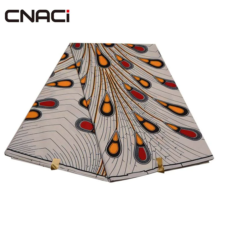 CNACI Анкара африканская вощеная ткань принтом Tissu африканская нигерийская Батик Ткань 6 ярдов/сумка Африканский принт Анкара ткань - Цвет: 19050001