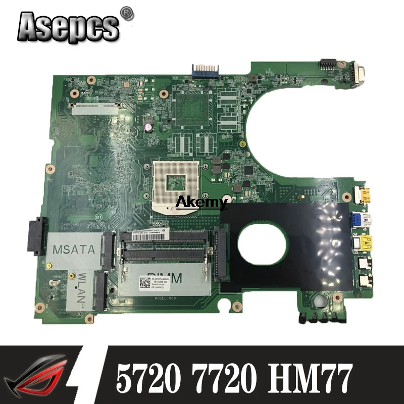 

FOR DELL High Quality 0F9C71 CN-0F9C71 Motherboard Inspion 5720 N5720 Laptop Motherboard DA0R09MB6H1 HM77 PGA989