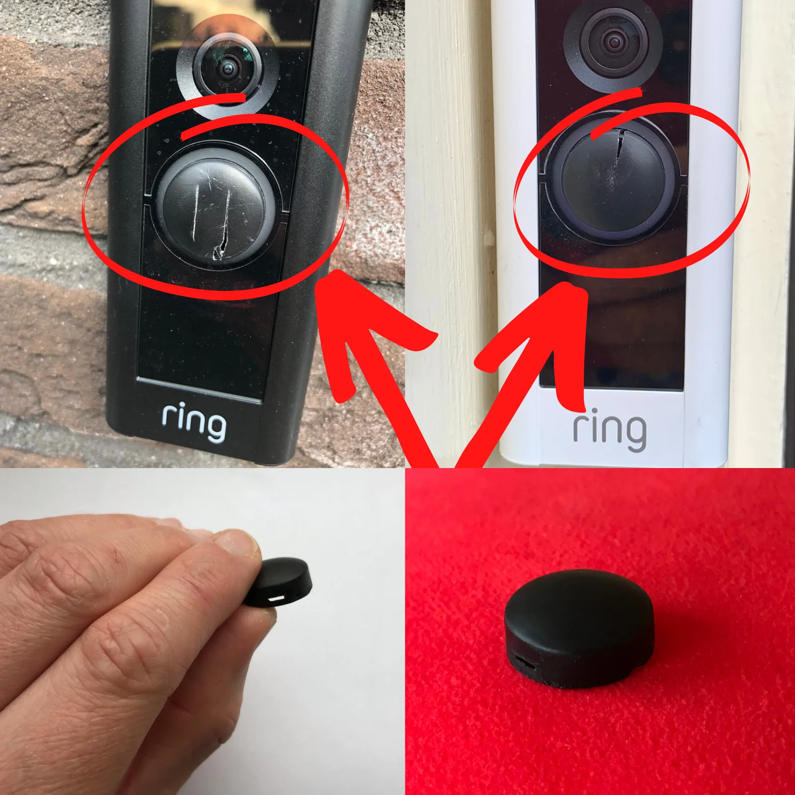 Brand New Replacement Button Compatible With RING Doorbell Pro Fix Damaged Broken Cracked | Обустройство дома