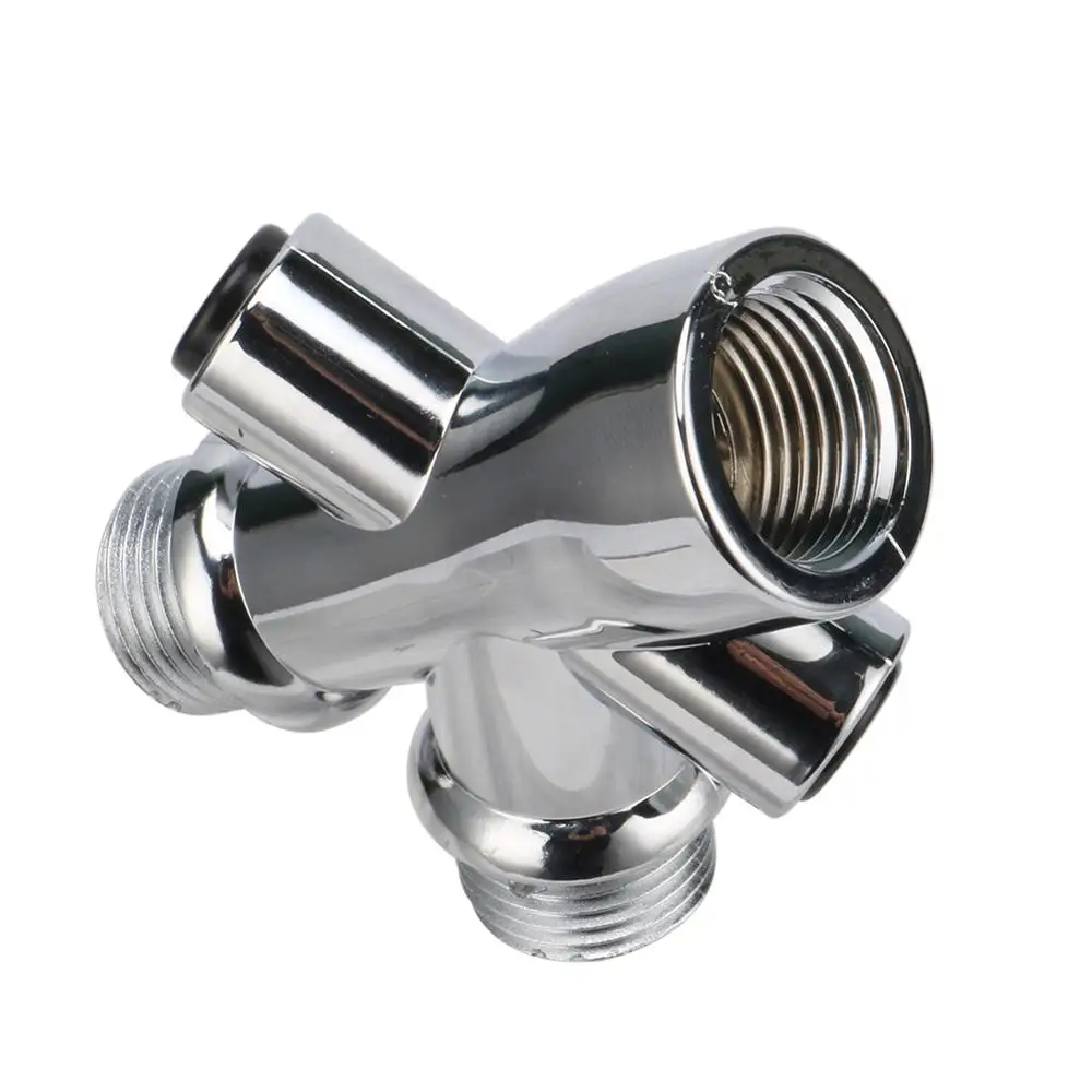 Shower Head Water Splitter Water Separator Adapter 1/2" Male Outlet Female Inlet 3 Way Plastic Diverter Bathroom Fittings 1 Pc shower head,handheld shower head