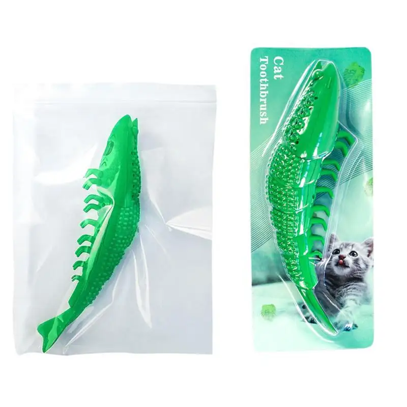 Hot Pet Cat Toy Shrimp Shape Cat Toothbrush Teething Toy With Catnip Pet Toys Shrimp Bite Clean Tooth Pets Cleaning Supplies