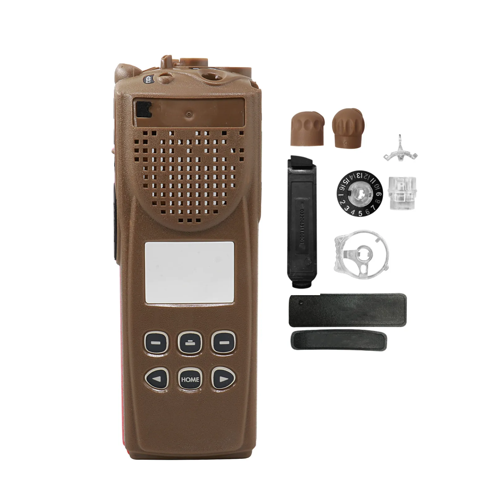 Walkie Repair  Replacement Case Brown Housing Cover Kit For XTS3000 M2 Model 2 Two Way Radio