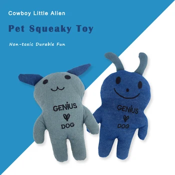 

Oxford Cloth Fabric Cute Cowboy Alien Dog Pet Squeaky Bite Sound Toy Fits All Dogs Shiba Samoyed French Bull Dog Labrador