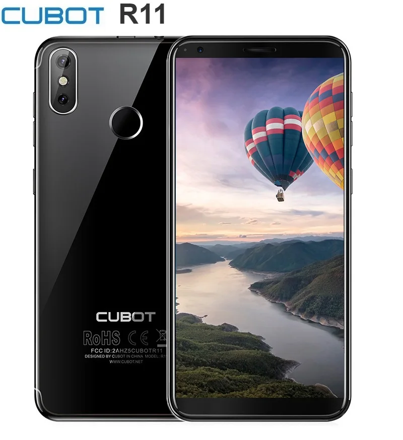  Refurbished CUBOT R11 3G Smartphone 5.5 Inch Android 8.1 MTK6580 1.3GHz Quad Core 2GB RAM 16GB ROM 