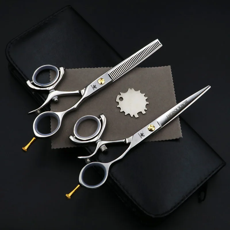 

6 Inch Beauty Pet Scissors Dog Grooming Straight Cutting+Thinning Shears Kit for Animals Japan440C Rotatable Handle