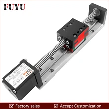 Mini Linear Guide Slide Rail CNC Small Stage Actuator Screw Lead Motion Table System Nema 14 Robot Part Motorzied Stepper Motor