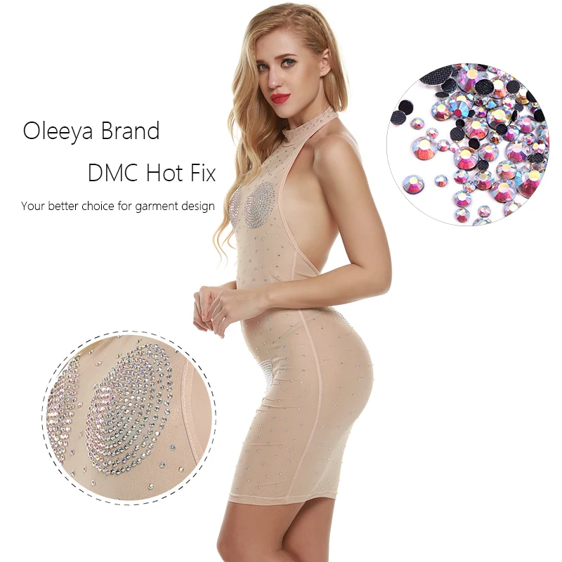 6 Oleeya DMC hot fix rhinestone application