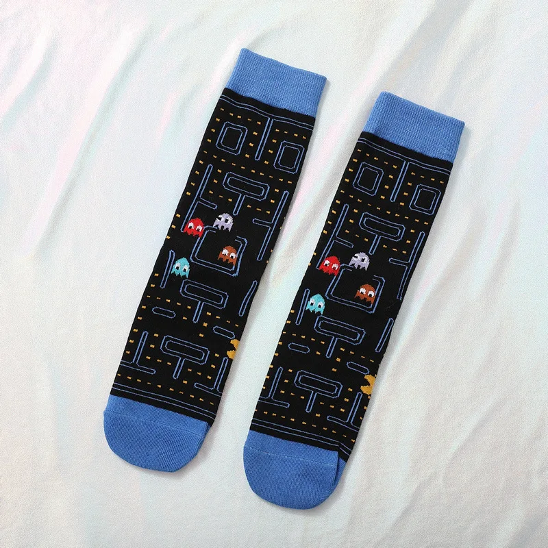 Забавные женские и мужские хлопковые носки с рисунками аниме Новые повседневные носки для вечеринок крутая уличная одежда модный скейтборд носки для подарков