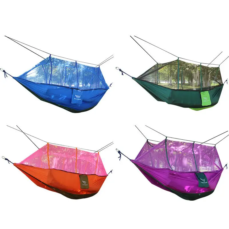 

Hammock With Mosquito Net Ultralight Parachute Portable Automatic Multi-functional Practical Camping Hammock For Outdoor