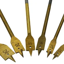 Титановый деревообрабатывающий плоский сверло 6 шт. столярное сверло деревянное отверстие аксессуары для электрической дрели нож перфоратор для дерева