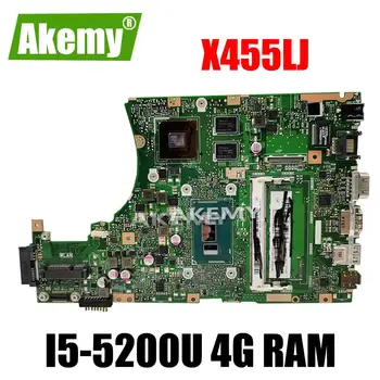 

X455LJ motherboard For Asus X455L X455LJ X455LB X455LD A455L F455L K455L X454L Laptop mainboard 4G RAm Gt920M I5-5200 CPU