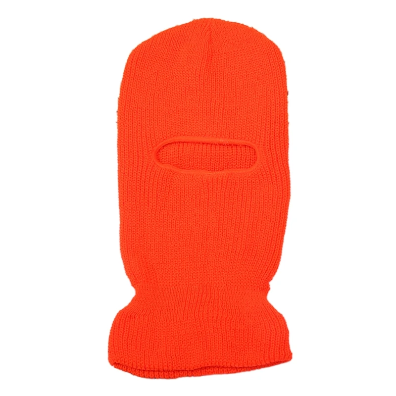 Multi Color Knitted Hat Solid Color 1 Hole Knitted Full Face Cover Balaclava Thermal Kid Adult for Halloween Gatherings DXAA 