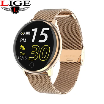 

LIGE Smart Watch Men Women Sports Watch Waterproof Fitness Tracker Heart Rate Blood Pressure Detection Pedometer For Android ios