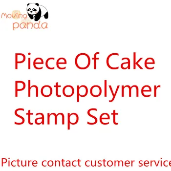 

MovingPanda JC064 Piece Of Cake Photopolymer Stamp Set Metal Cutting Dies and stamps for scrapbooking and making paper for cards