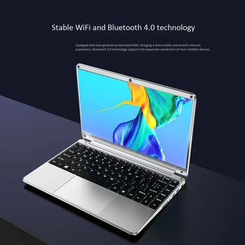 

14 Inch Laptop N3450 8+64G 1920X1080 Ultra-Thin Notebook Dual-Band WiFi+Bluetooth Laptop for Student Office
