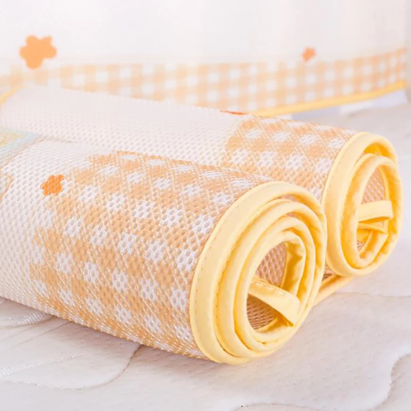 Baby Cot Crib Bumper Cushion Protection Pad Bed Safety mat Bedding Summer cool Breathable decoration