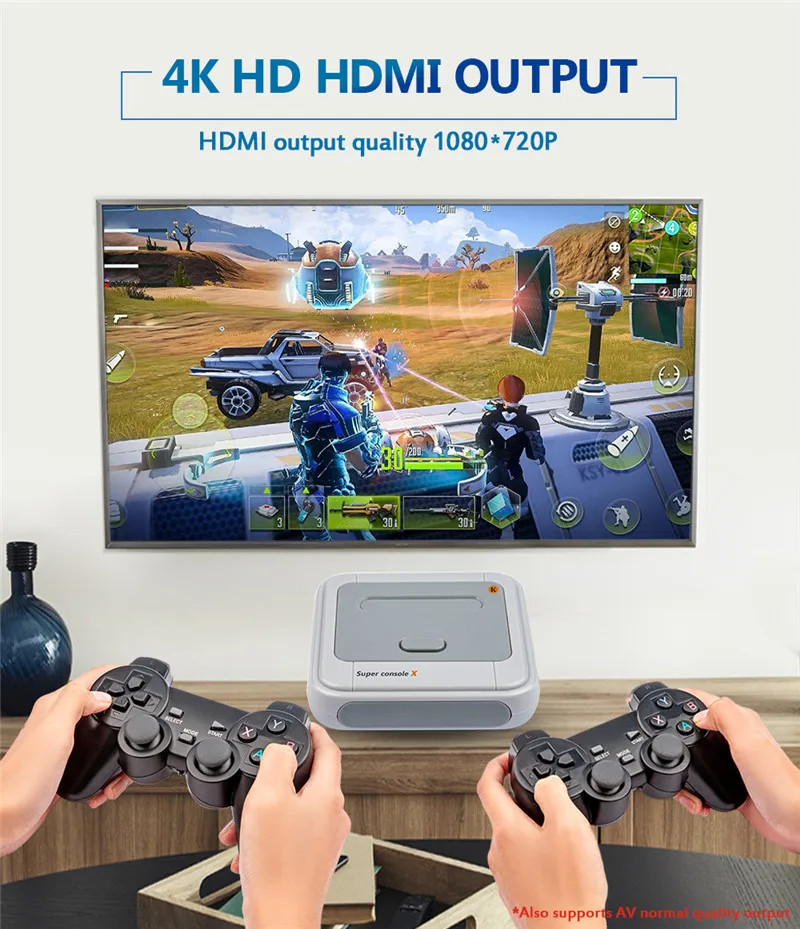 Super Console X S905M HDMI WiFi Output Mini TV Video Game Player For PSP/PS1/N64/DC 3D Games Built-in 50+ Emulators 50000+ Games