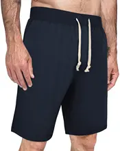 Mens Casual Cotton Athletic Shorts, Lounge Shorts with Pockets