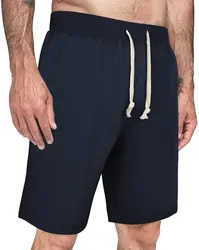 Shorts athlétiques décontractés pour hommes, Shorts de détente en coton avec poches 
