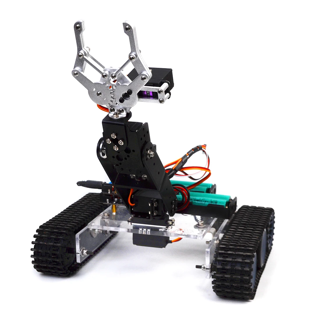 Горячая DIY программируемый Танк 4DOF металлическая механическая рука робота Комплект(без батареи) модель обучающая игрушка подарок для детей и взрослых