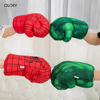 

1 Pc of Hulk Smash Hand + Spiderman Plush Gloves Spiderman Performance Props Toys Hulk Movie Boxing Plush Toy Props Short Plush