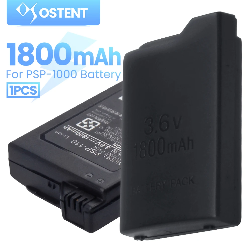 

Набор аккумуляторов Ostent 1800 мА·ч, 3,6 В, литийионные, для Sony PSP 1000, PSP-110