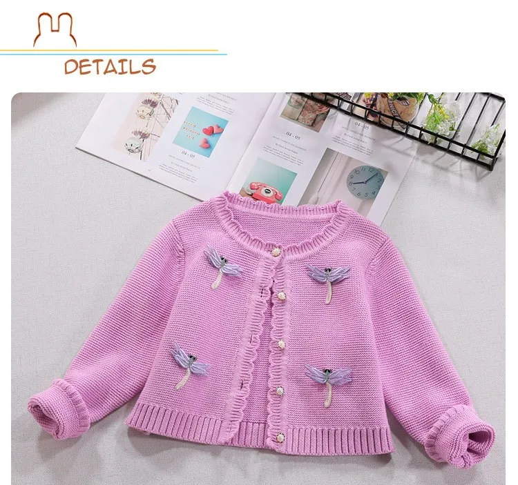 Spring/Autumn Children girl's sets Princess skirt cotton three-piece suit children's sets cardigan sweater