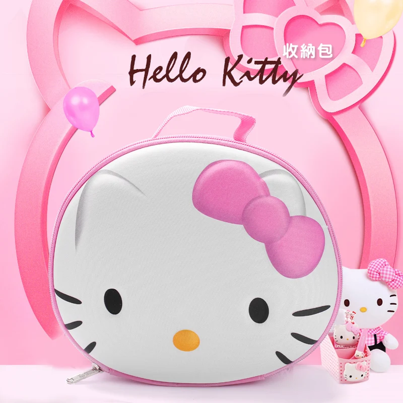 Косметичка Милая 3D hello kitty, косметичка для путешествий, органайзер для женщин, дамская сумка для хранения, портативный косметический Чехол