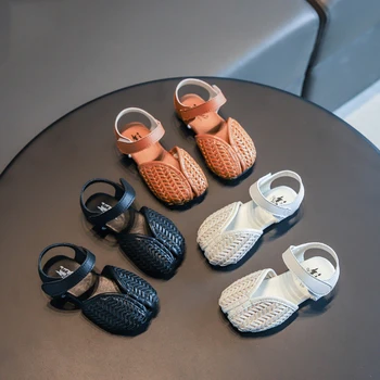 

Korean Style Kids Sandals For Girls Summer Fashion Children Beach Sandals 3 Color Toddler Baby Shoes Casual Footwear