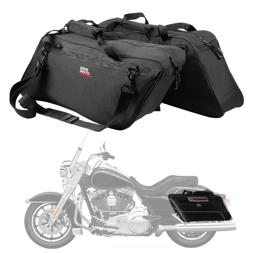 Motorcycle Saddle Bags Luggage Liner Saddlebag Universal For Road King