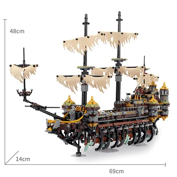 

In stock 16042 Pirates of The Caribbean Movie Captain Jack Silent Mary 71042 Building Blocks Bricks kids DIY Toys GIFTS