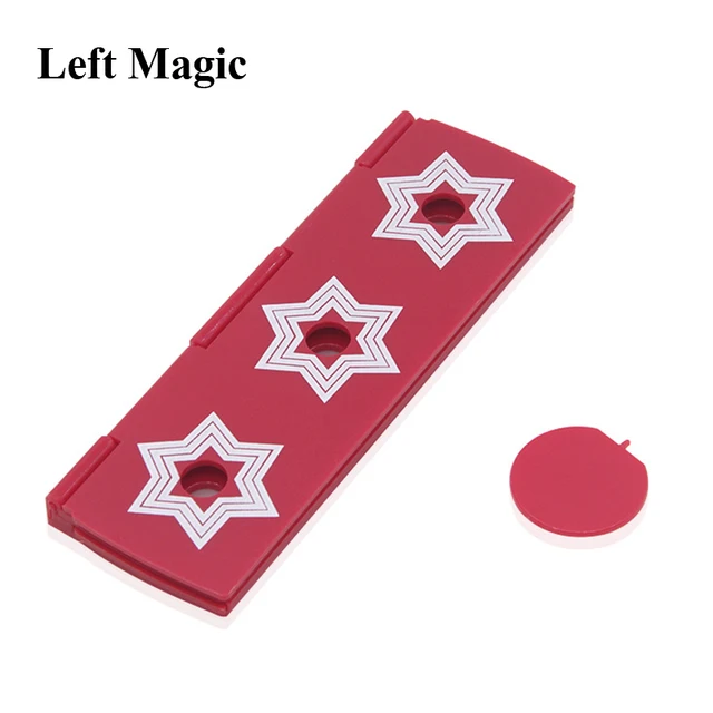 Pencil Penetration Coins Magic Tricks Pens Through Hole Close Up Illusion Toy Coin Escape Prop Street Stage Magic Toys Illusion 2