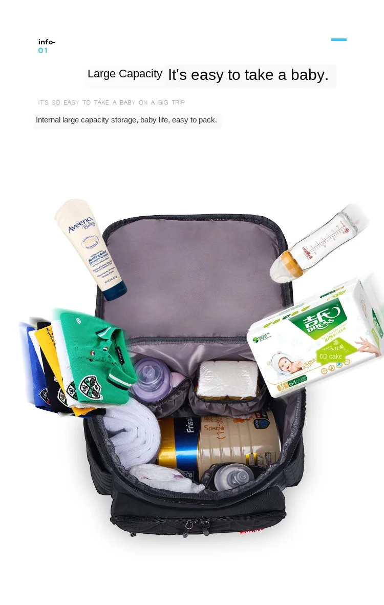 Новая сумка для мам, многофункциональная дорожная сумка через плечо, водонепроницаемые Модные детские подгузники, аксессуары, сумка