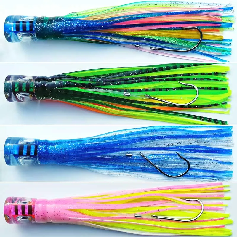 6.5' 8' 23cm/30cm Prowler Trolling Fishing Lures Rigged Skirted Big Game Marlin Tuna Pakula game fishing lure free shipping | Спорт и