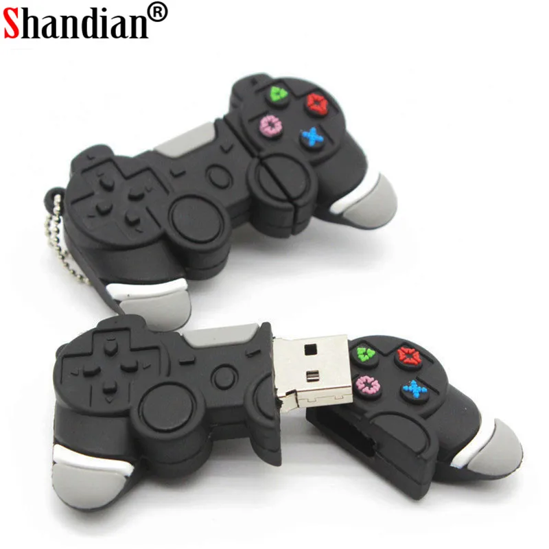 Мультяшный геймпад USB 128 флеш накопитель 4 ГБ 8 16 32 64 100% подарки накопители брелок